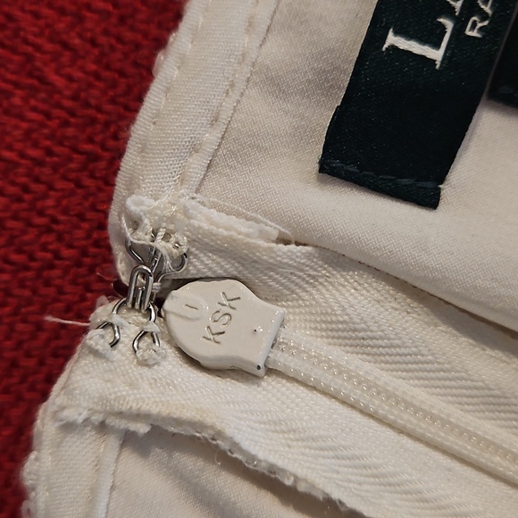 Ralph Lauren Evening White sleeveless lined sequin mixed texture dress Sz.4 - Picture 7 of 11